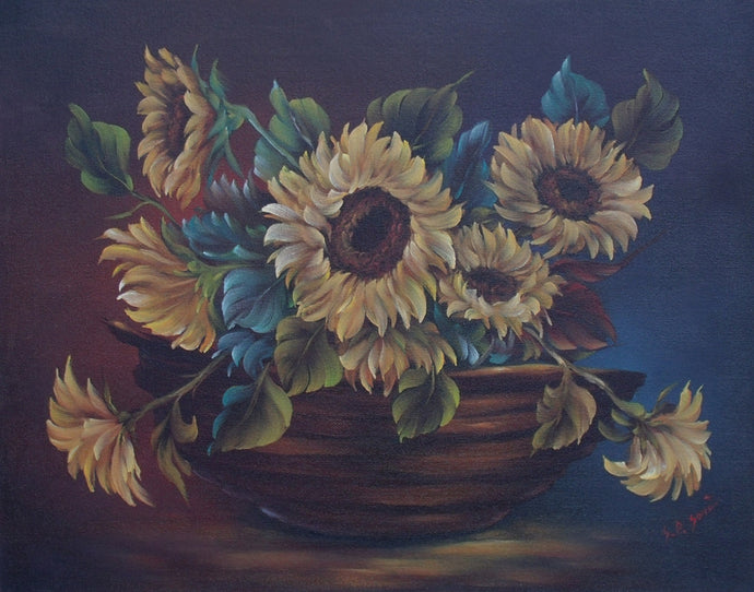 Basket of Sunflowers