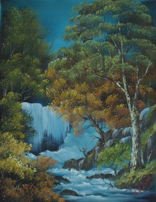 Waterfall In A Forest